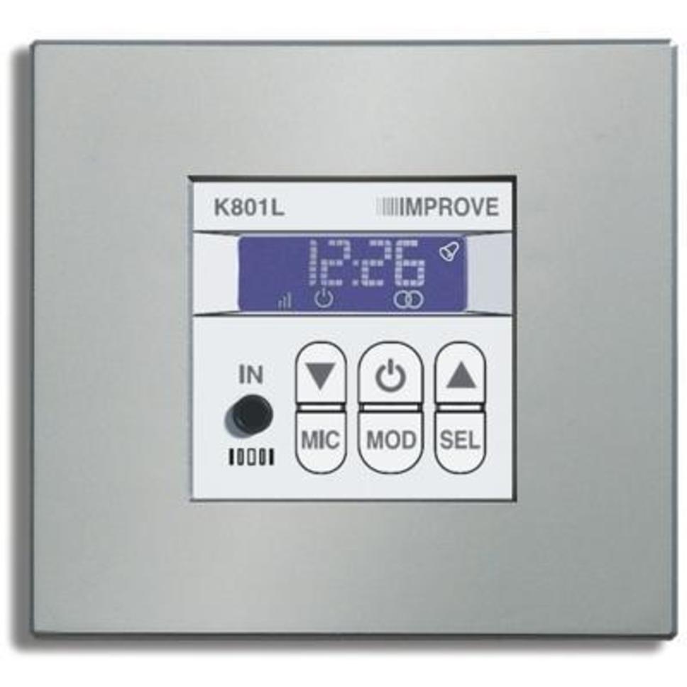 Mando de 1 canal de audio, radio FM, avisos, pantalla LCD Image 1